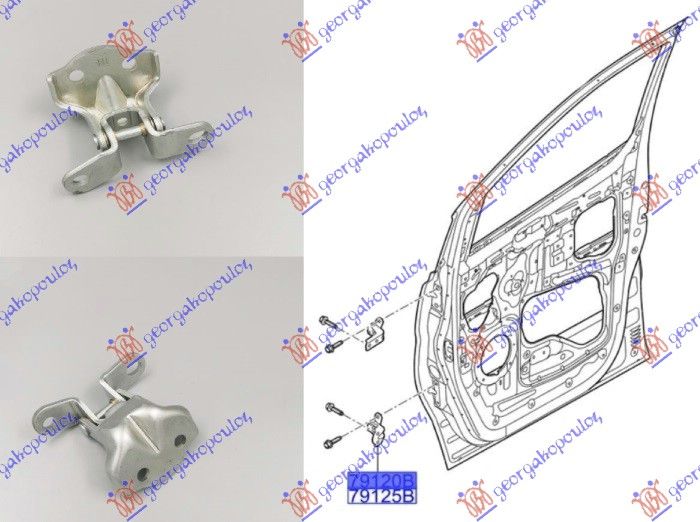 Šarka vrata prednji dojnji