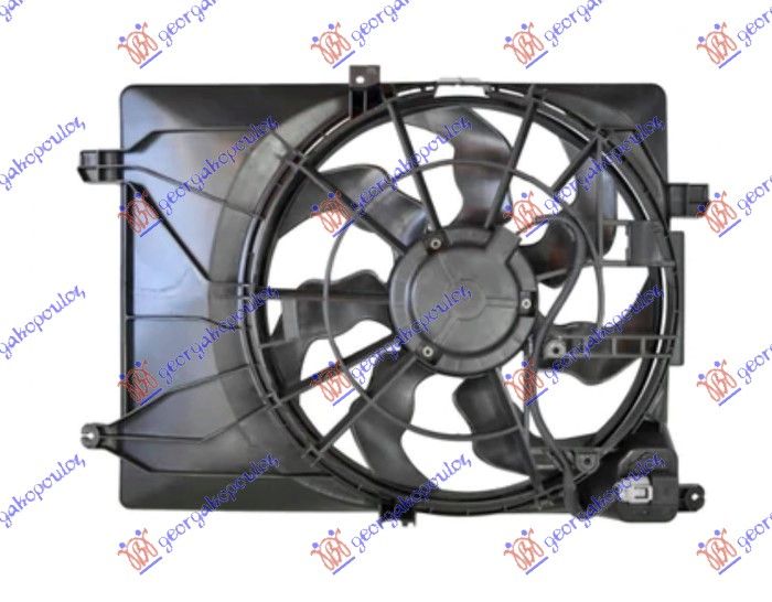 Ventilator hladnjaka komplet 2.0 crdi dizel (466 MM) (3 PIN) korejski