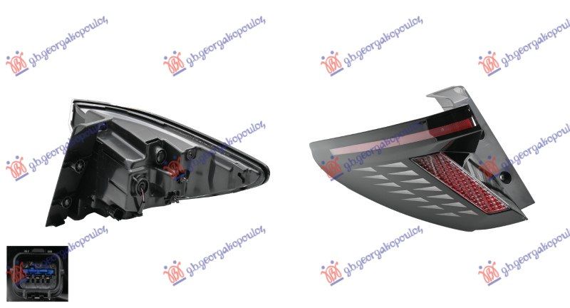 Štop svjetlo vanjska strana full LED (EXPORT TYPE RUSSIAN PLANT)