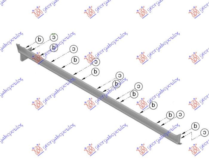 Plastični prag vrata (ROCKER PANEL) (O)