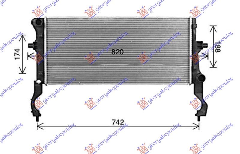 Hladnjak motora 1.0–1.6 t-gdi benzin ručni/auto (650X300)