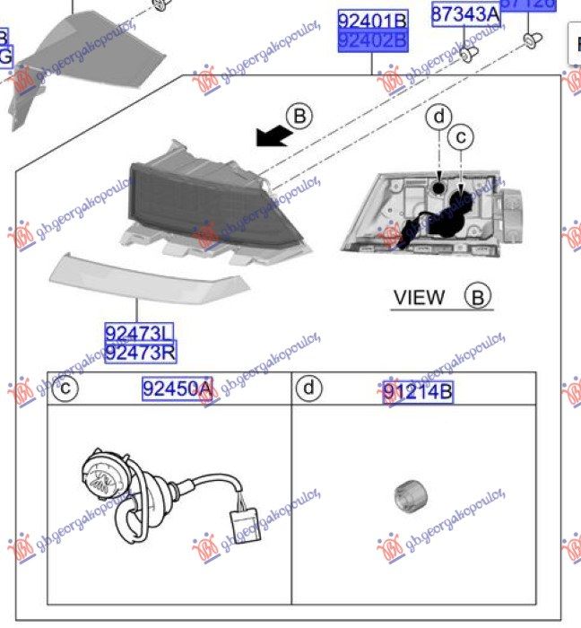 Štop svjetlo vanjska strana LED (O)