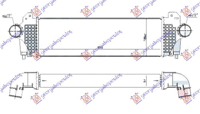 Hladnjak interkulera 3.0 td (600X190X64)