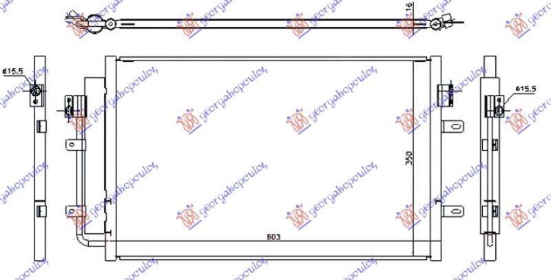Hladnjak klime 2.3-3.0 t.d (56,5×36,1×16)