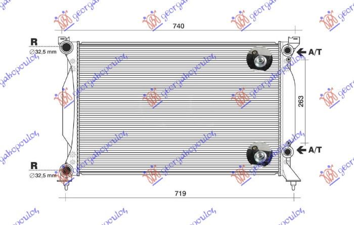 Hladnjak motora 2.0 tfsi benzin automatik (630X410)