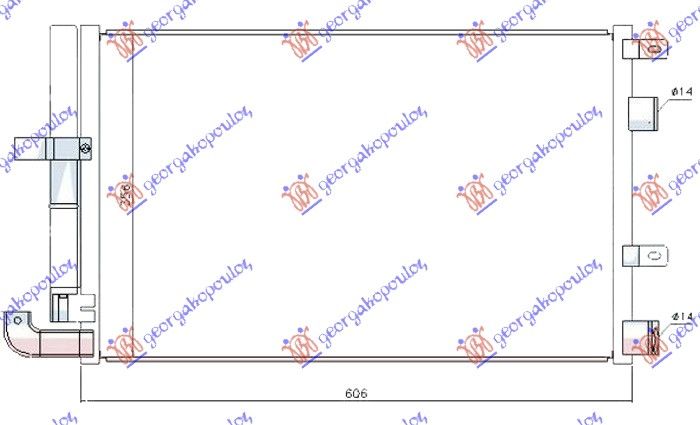 Hladnjak klime 2.7 d dizel (565×370×16)