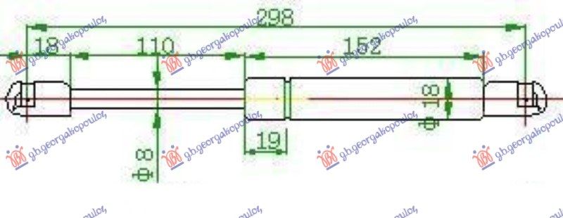 Amortizer gepeka (298L-700N)