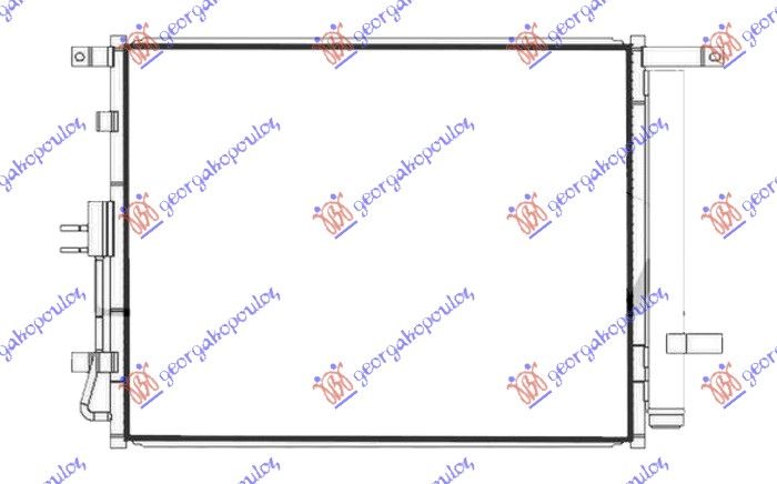 Hladnjak klime 2.0i benzin (500×395×12)