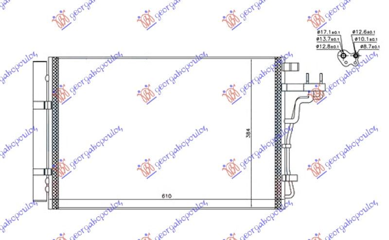 Hladnjak svi modeli  benzin (550X400X12)