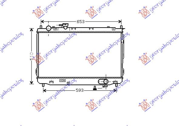 Hladnjak motora 1.6-1.8i 16v (43X67X26)