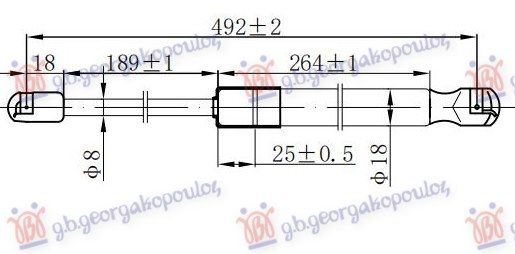 Amortizer gepeka (492L-400N)