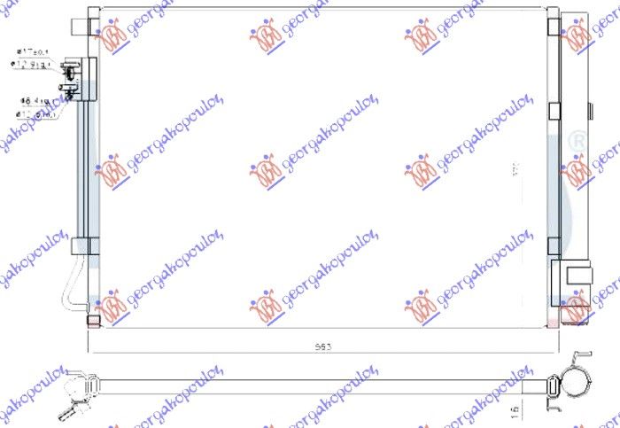 Hladnjak klime svi modeli benzin (515×370×16)