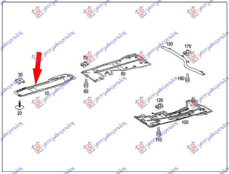 Zaštita motora (DIZEL) plastična