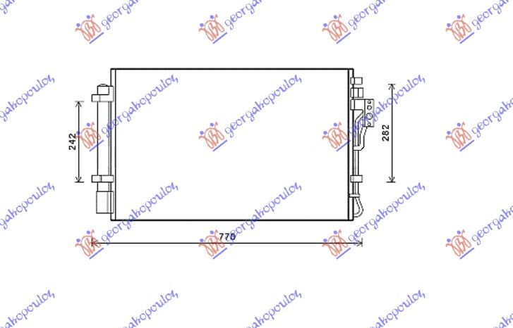 Hladnjak klime 2.4 benzin (66,5×42,5)