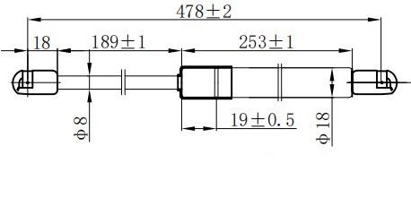 Amortizer gepeka (478L-600N)