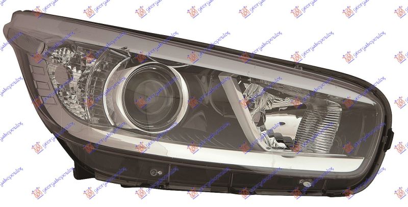 Far električni crni (E) s motorom (DEPO)