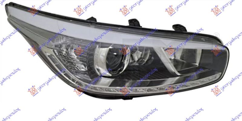 Far električni (H7,H7,H7,LED) s statičkim pokazivačem i LED drl (S MOTOROM) (E) (DEPO)