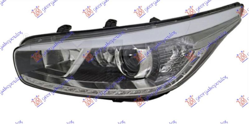 Far električni  (H7H7H7LED) s automatskim bočnim svjetlom  (LED DNEVNO SVJETLO)) (S MOTOROM) (E) (TYC)
