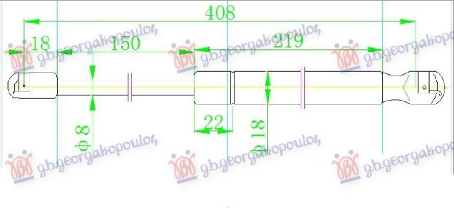 Amortizer gepeka (408L-470N)