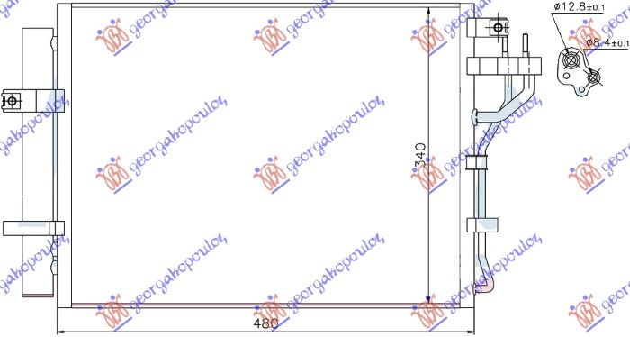 Hladnjak klime za sve modele benzin (440×340×16)