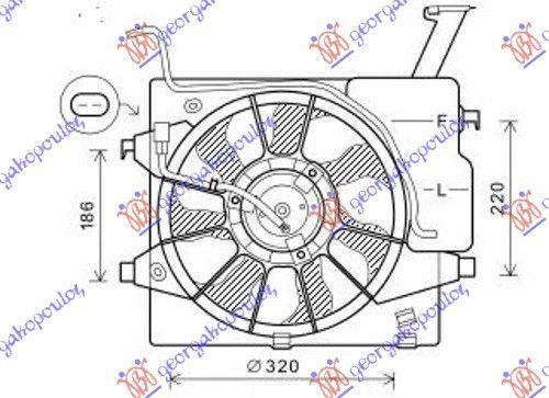 Ventilator komplet  benzin
