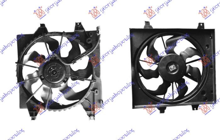Ventilator hladnjaka komplet 1.0 benzin