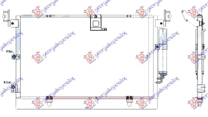Hladnjak klime 3.0 (RX300) benzin (680×400×16)