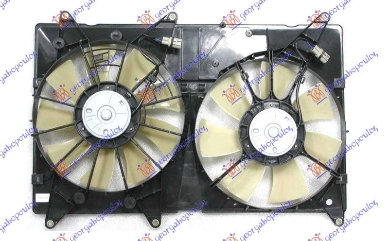 Ventilator hladnjaka komplet dvojni 3.0 benzin (2+2 PINA) 00-