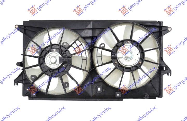 Ventilator hladnjaka komplet dupli 1.8-2.0 benzin