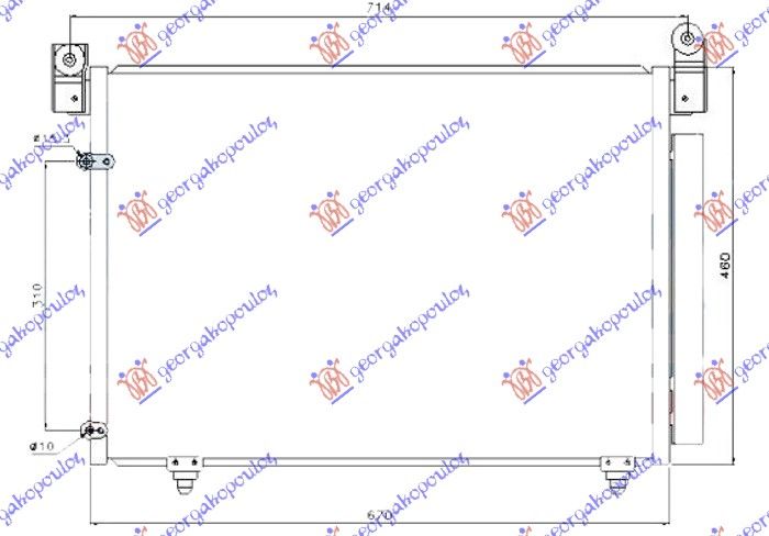 Hladnjak klime 2.0-2.3-3.0i benzin - 2.0 tdi dizel (670×460)