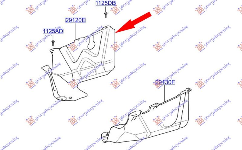 Plastična zaštita motora 1.3 cc