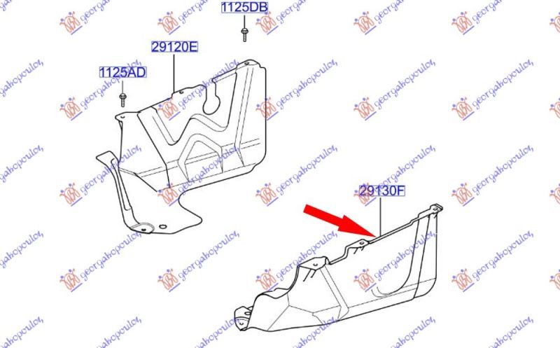 Plastična zaštita motora 1.3 cc