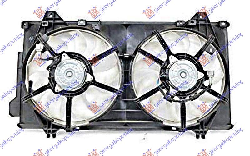 Ventilator hladnjaka komplet 2.0-2.4 benzin (DOUBLE)