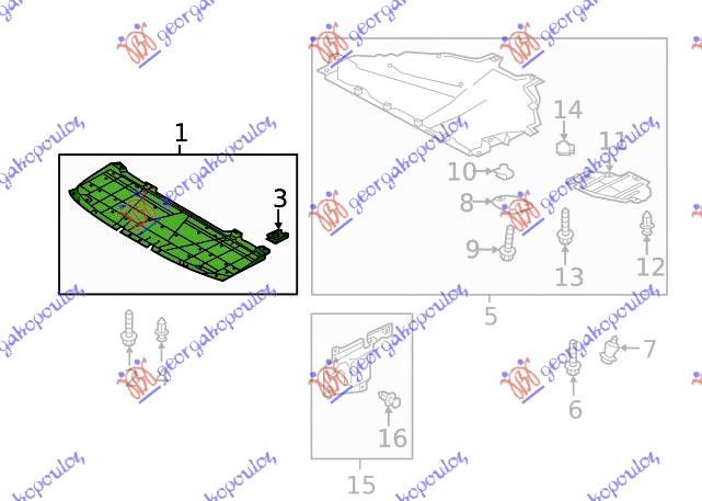 Zaštita motora (PLASTIČNA) prednji plastični