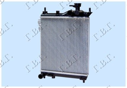 Hladnjak motora 1.1–1.3 benzin +/-a/c (370X320) (VENTILATOR 21,5 CM)