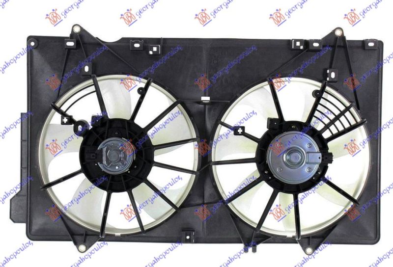 Ventilator hladnjaka komplet 2.0 benzin (335/335 MM) (2+2 PIN)