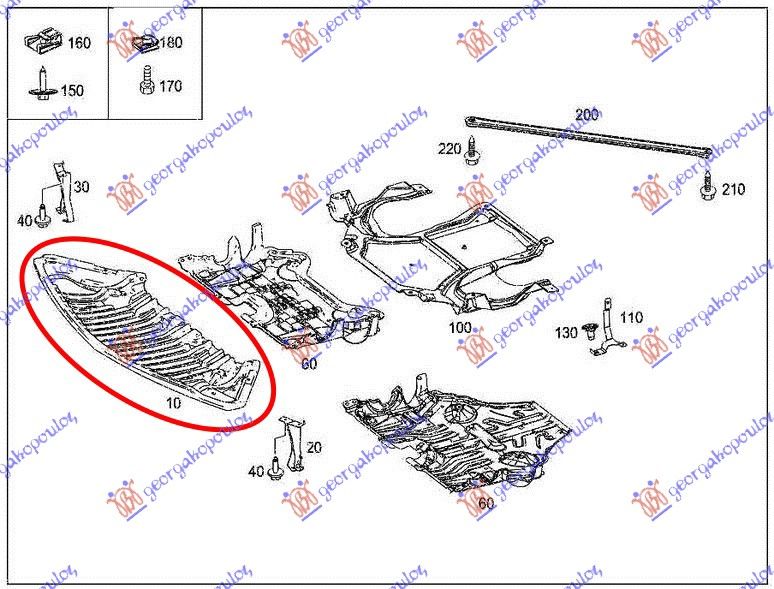 Zaštita motora ispod branika