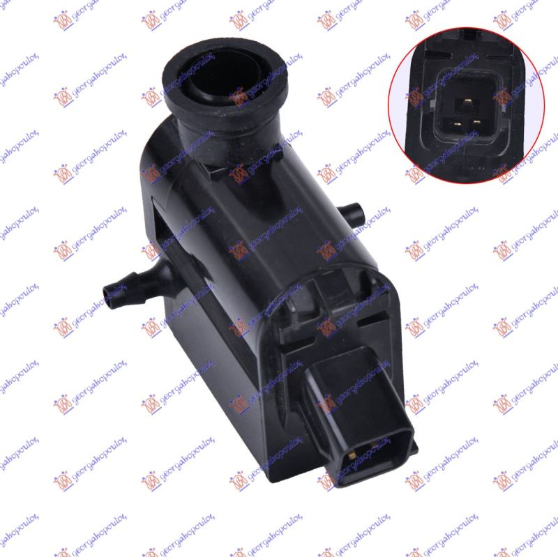 Motor posude brisača (KOCKASTI PRIKLJUČAK) (2 PUMPE) (3 PINA)