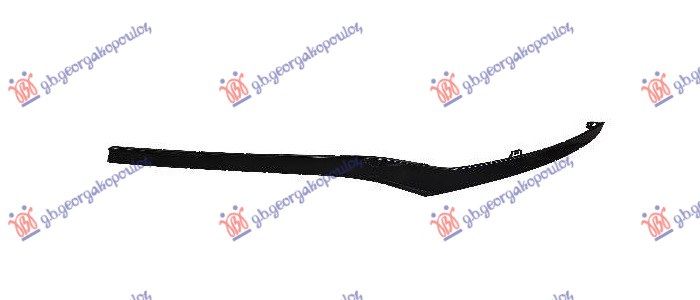 Lajsna prednjeg branika crni polirani (AVANTGARDE)