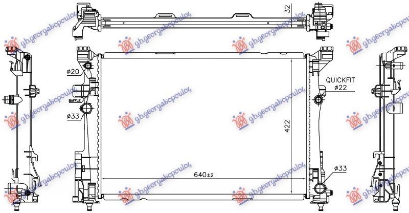 Hladnjak motora 2.0 benzin automatik (640X422)