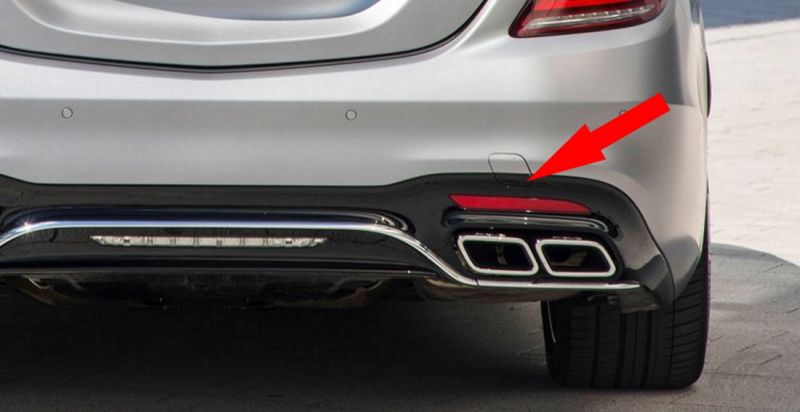 Poklopac kuke zadnjeg branika (POLIRANI TRIM) (S63/S65 AMG)