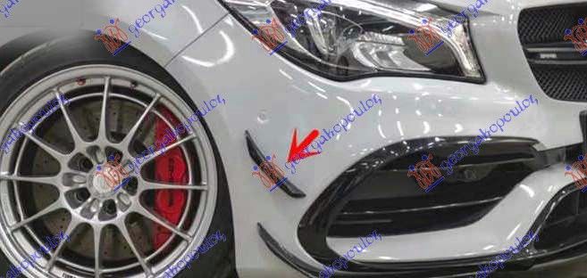Lajsna prednjeg branika bočna gornja crna (GLA45 AMG)