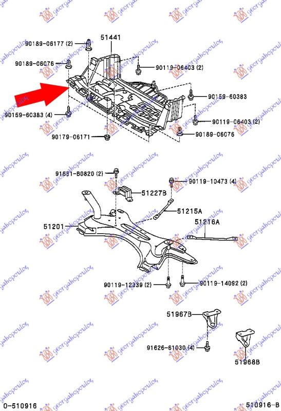 Zaštita motora (PLASTIČNA) dizel