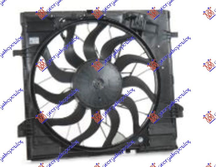 Ventilator hladnjaka komplet 3.5-5.5 benzin - 2.2-3.0 dizel (505 MM) (850 W) (4 PIN)