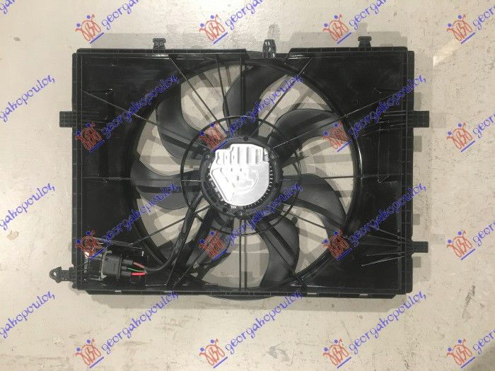 Ventilator hladnjaka komplet benzin-dizel (4 PIN) (480 MM)