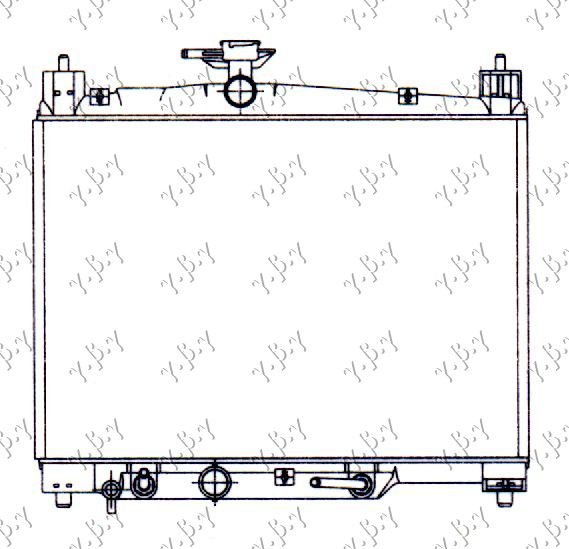 Hladnjak motora 1.0i 16v vti (35X49) automatski