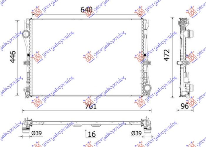 Hladnjak motora 1.5–2.0 benzin-hibrid ručni/automatik (640X446)