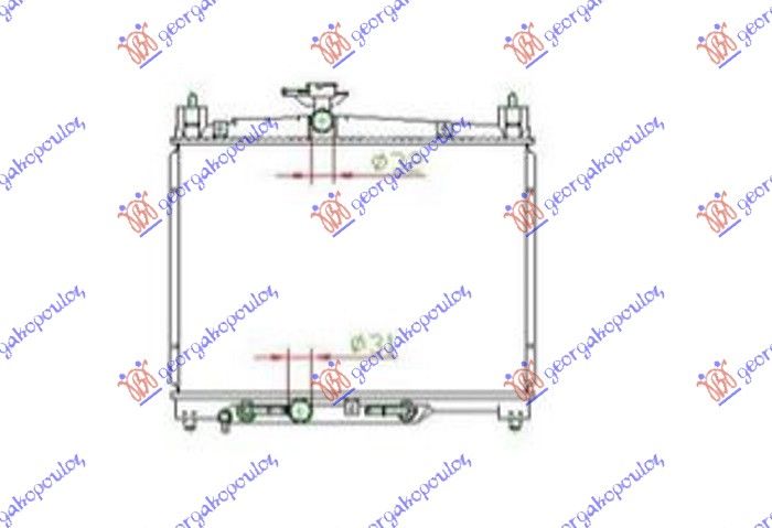 Hladnjak motora 1.0i 16v vti (35X49) automatski (KOYO)