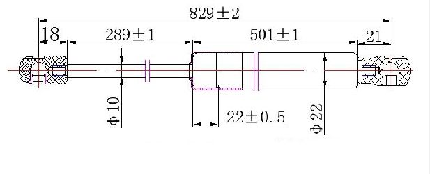 Amortizer gepeka (833L-570N)