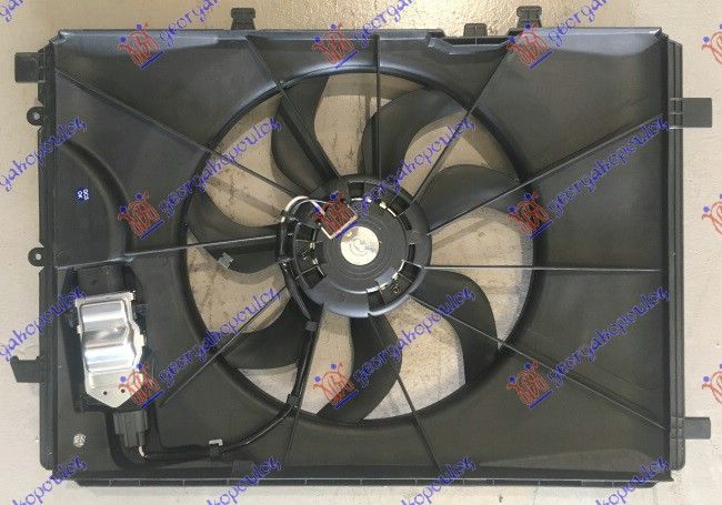 Ventilator hladnjaka komplet benzin - dizel (405 MM) (4 PIN)